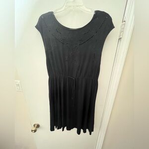 Black Drawstring Dress